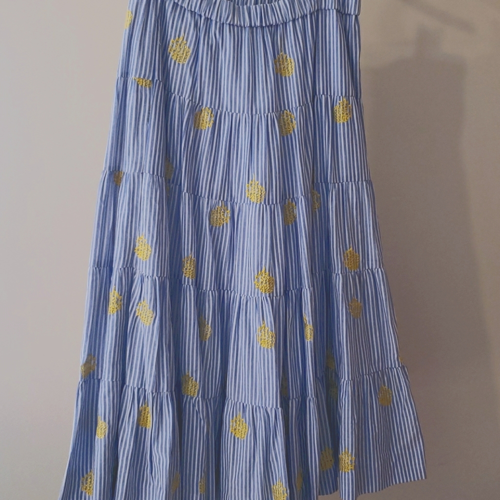 New never worn Jcrew lined pineapple skirt sz m